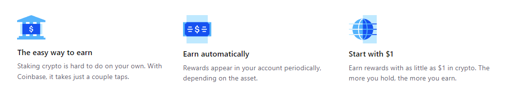 Coinbase Staking benefits